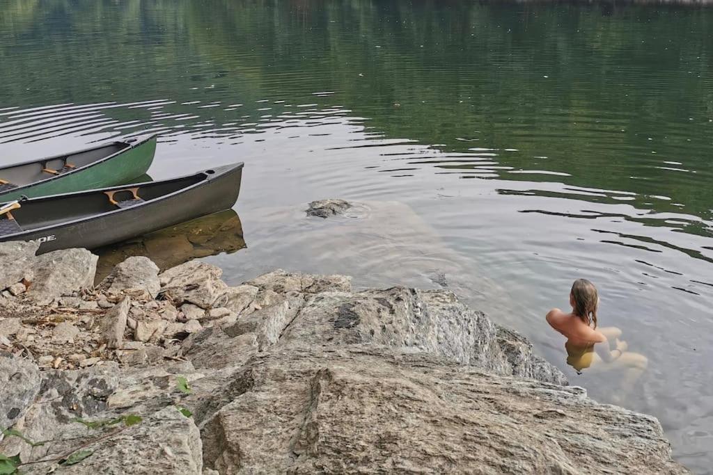 Lake House I // Alauzet Ecolodge + Nature Spa Castelnau-de-Mandailles Eksteriør billede