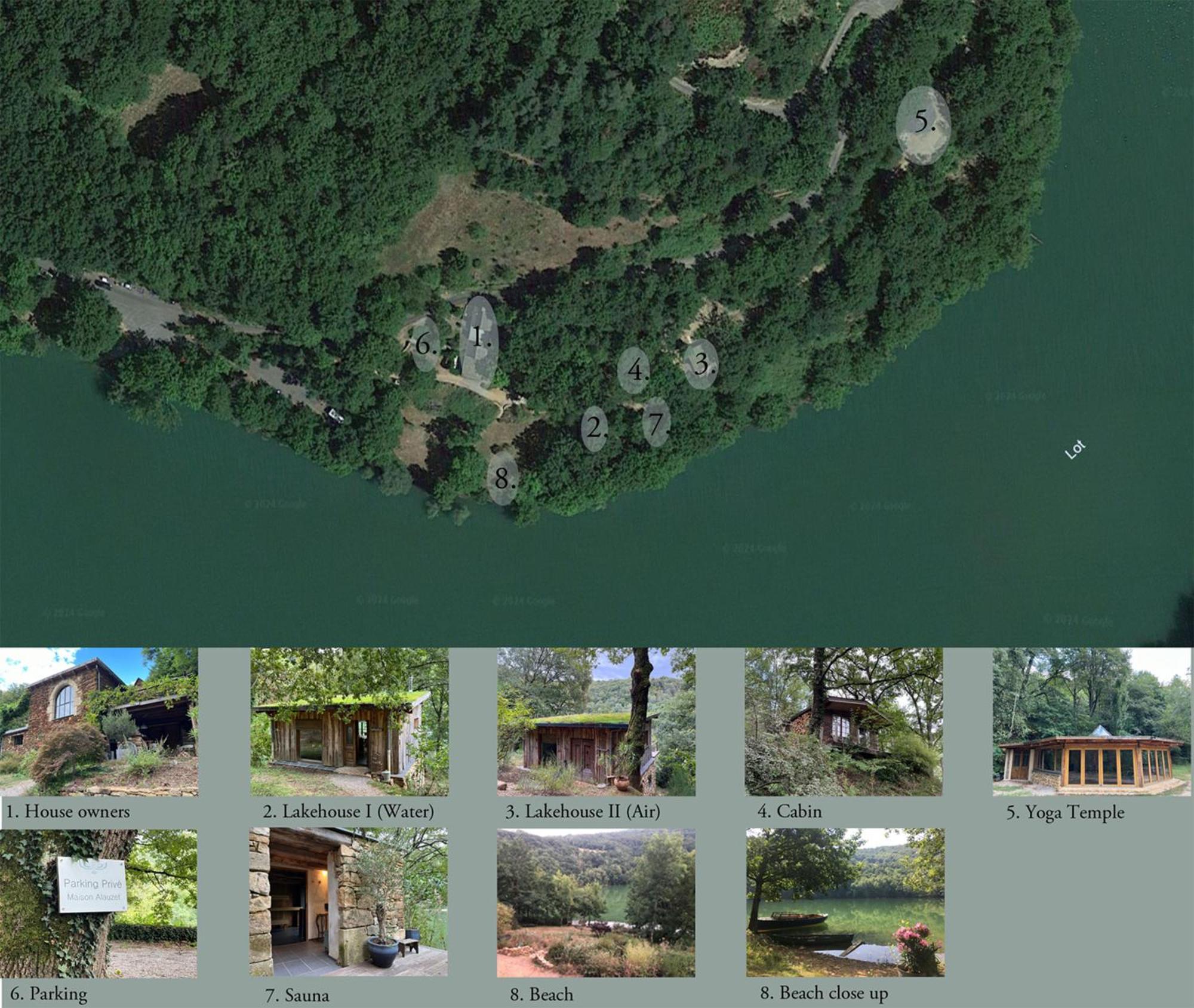 Lake House I // Alauzet Ecolodge + Nature Spa Castelnau-de-Mandailles Eksteriør billede